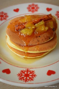 pancakes cu portocale