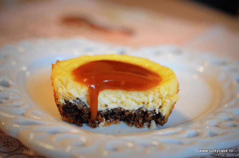 mini cheesecake caramel