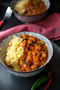 Curry de legume cu orez
